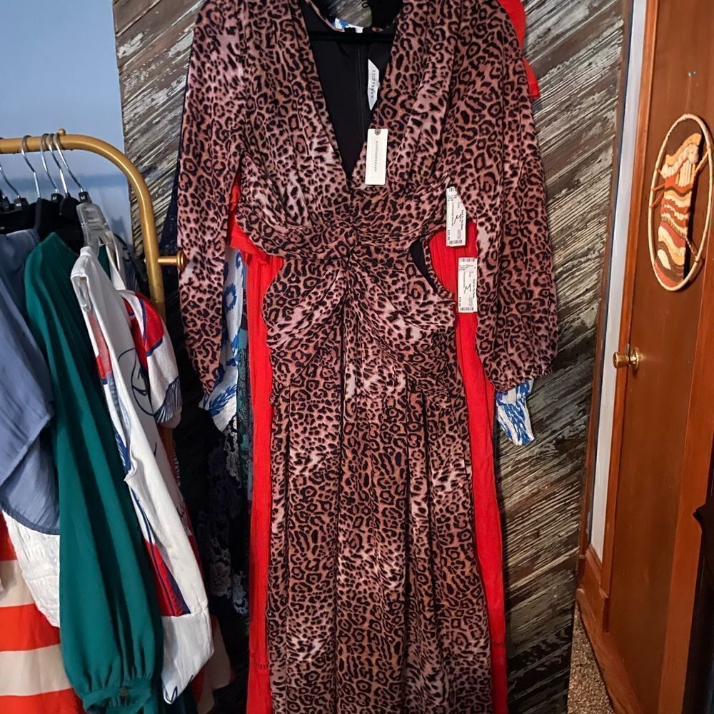 Ranna Gill leopard cut out dress NWT - Picture 8 of 9